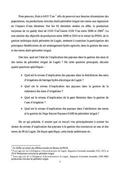 Gouvernance hydrorizicole du périmètre irrigué de Lagdo (Cameroun)