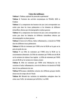 Effets des huiles de lin et de nigelle sur la fibrose pulmonaire