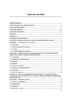 Evaluation des paramètres de croissance de l'essai de Irvingia wombolu