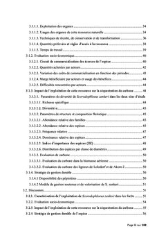 Impact environnemental et social de l'exploitation d'un PFNL S.Zenkeri