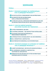 Les mathématiques en pédagogie Montessori de la PS à la GS