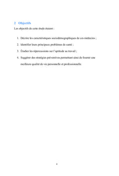 Aptitude au travail des médecins exerçant dans les zones rurales