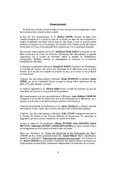 Dynamiques environnementales des lagunes littorales du Cap Bon