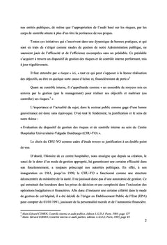 Gestion des risques et controle interne dans le Secteur Public