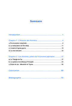 Les Keiretsu: une restructuration nécessaire face à la mondialisation