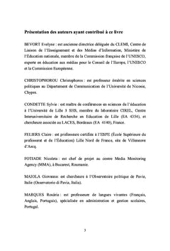 Eduquer aux médias en Europe