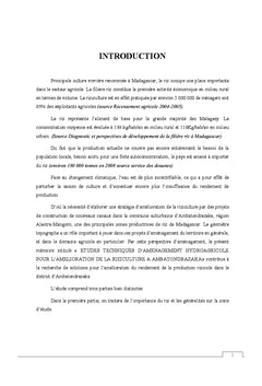 Etudes Techniques D'amenagement Hydroagricole