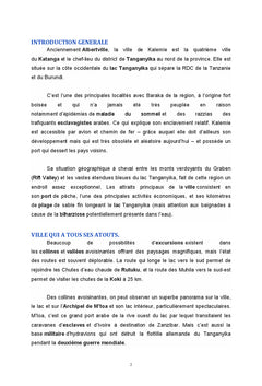Parlons de la nouvelle province de Tanganyika