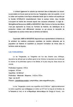 Parlons de la nouvelle province de Tanganyika
