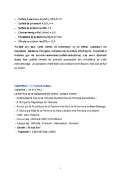 Parlons de la nouvelle province de Tanganyika