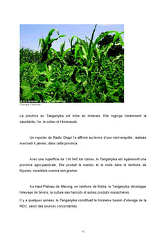 Parlons de la nouvelle province de Tanganyika