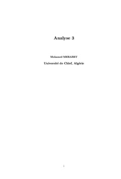 Analyse III