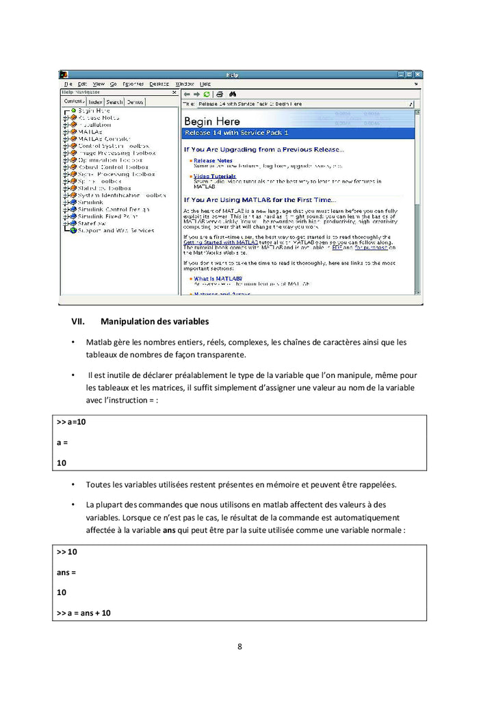 Atelier Maths exercices corriges et illustrations en MATLAB
