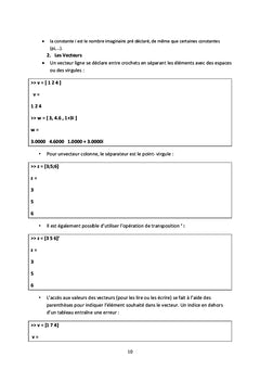 Atelier Maths exercices corriges et illustrations en MATLAB