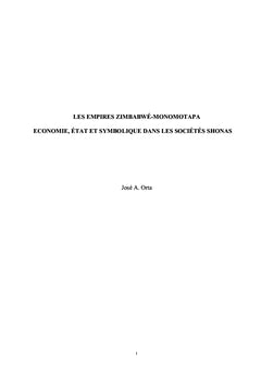 Les empires Zimbabwe-Monomotapa