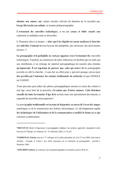 La protection des mineurs contre la cyberpedopornographie