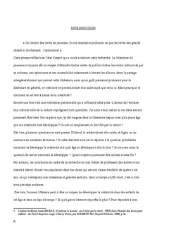 Le developpement de la creativite de l'enfant par la litterature