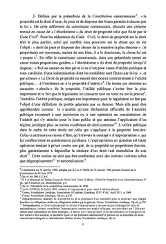 L'Utilite Publique et La Propriete Fonciere au Cameroun