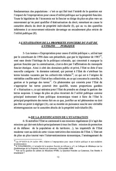 L'Utilite Publique et La Propriete Fonciere au Cameroun