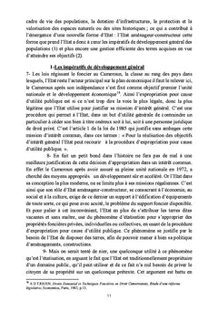 L'Utilite Publique et La Propriete Fonciere au Cameroun