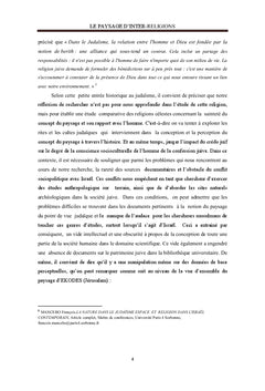 Le Paysage d'inter-religions