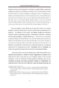 Le Paysage d'inter-religions