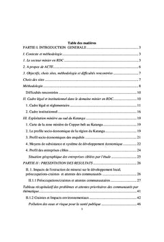 Perception des communautes sur les industries extractives