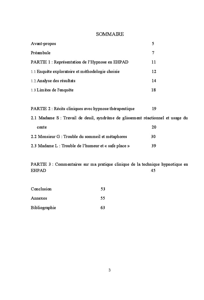 Hypnose thérapeutique en EHPAD