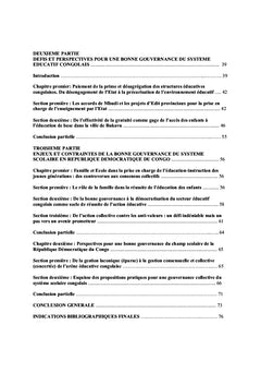 La gouvernance scolaire face au droit des enfants A l'education en RDC