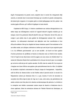 La gouvernance scolaire face au droit des enfants A l'education en RDC