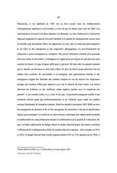 La gouvernance scolaire face au droit des enfants A l'education en RDC