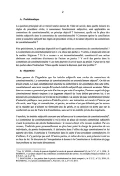 Objectivité et subjectivité en contentieux de constitutionnalité
