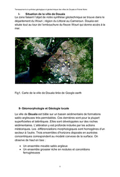Geologie et geotechnique de Douala et Pointe Noire