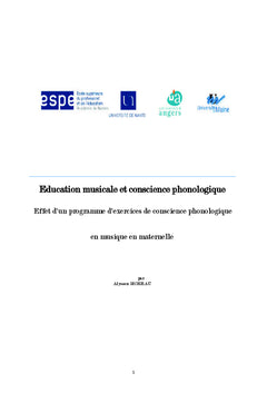 Education musicale et conscience phonologique