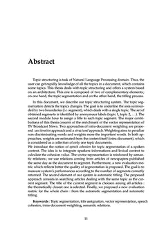 Structuration thematique de documents audio