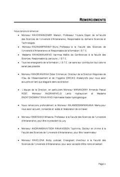 Alimentation en eau potable du Fokontany Maromitety