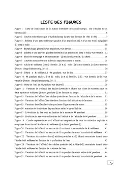 Biologie et écologie de deux espèces d'amphibiens