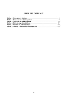 Contribution A l'elaboration d'un plan de gestion des ressources