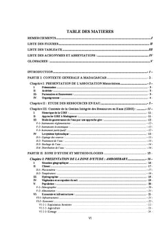 Contribution A l'elaboration d'un plan de gestion des ressources