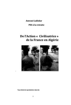 De l'action «Civilisatrice» de la France en Algerie