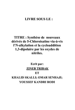 Synthèse de nouveaux derives de 5-Chloroisatine