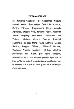 La Republique Centrafricaine après 50 ans d'independance