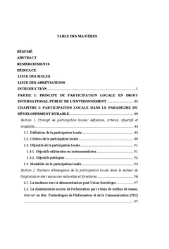 Implantation du ReDD+ et participation locale dans les pays du Sud