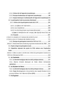 Implantation du ReDD+ et participation locale dans les pays du Sud