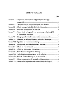 Aviculture villageoise face A la maladie de Newcastle
