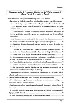 Une experience d'art-therapie A dominante arts plastiques