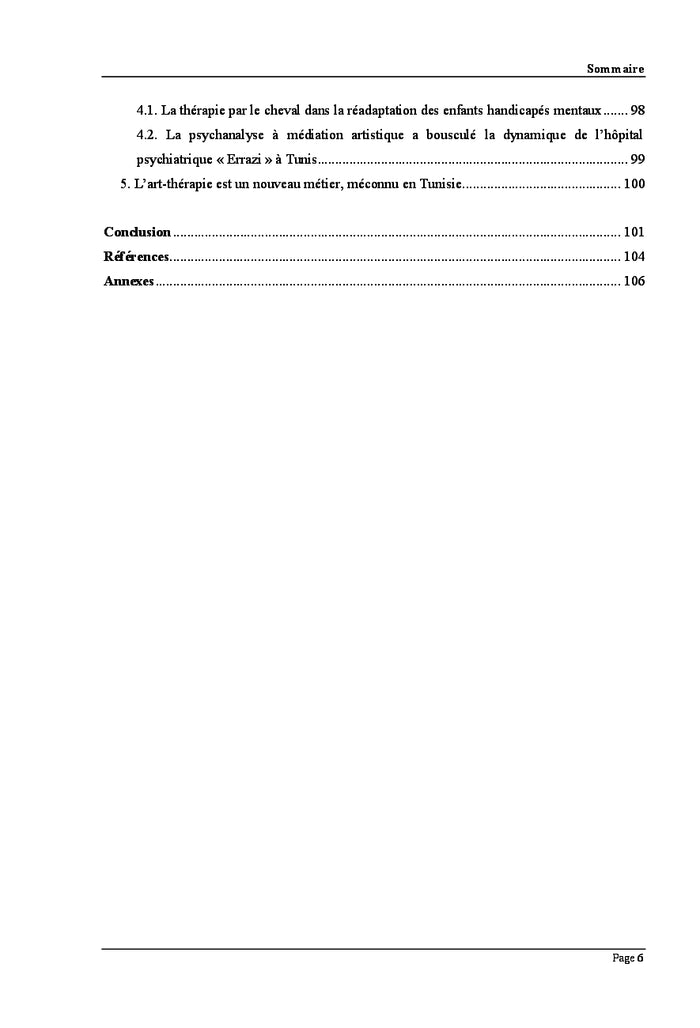 Une experience d'art-therapie A dominante arts plastiques