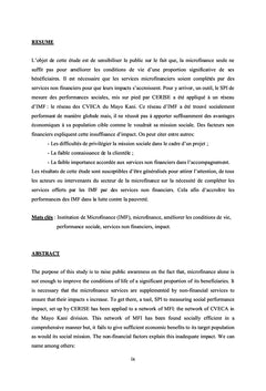 MISSION SOCIALE ET COMMERCIALE CONCILIATION DIFFICILE POUR UNE IMF