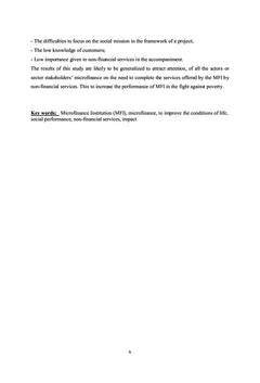 MISSION SOCIALE ET COMMERCIALE CONCILIATION DIFFICILE POUR UNE IMF