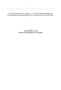 Ulcere de Buruli"Mbasu"